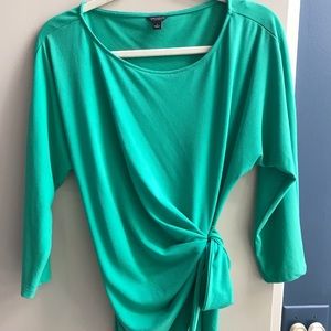 Gorgeous green side wrap top